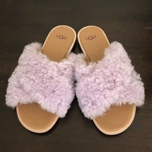 New Ugg Joni Slides Slippers in Lavender Sz 6.5